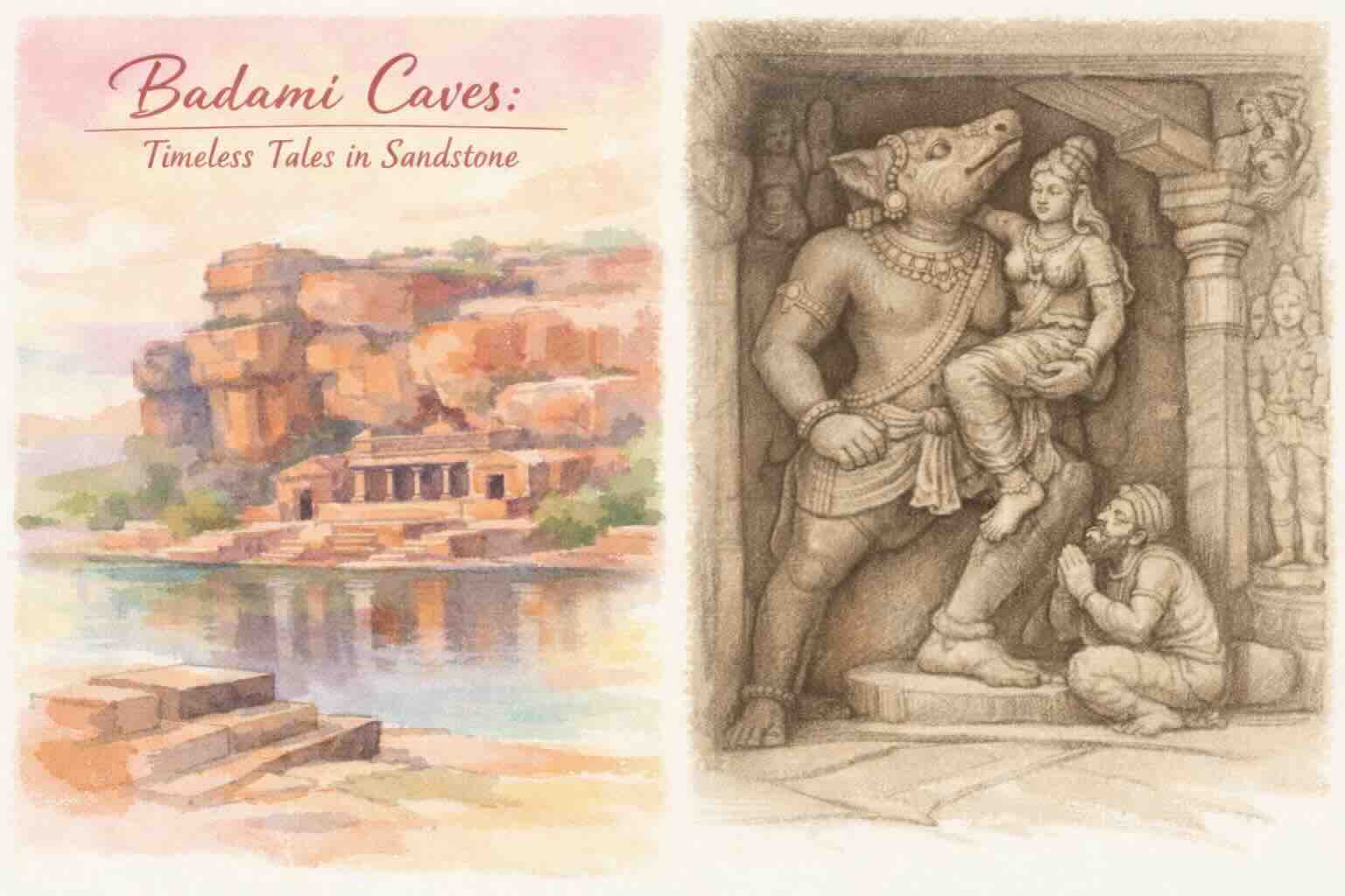 Badami Caves: Timeless Tales in Sandstone