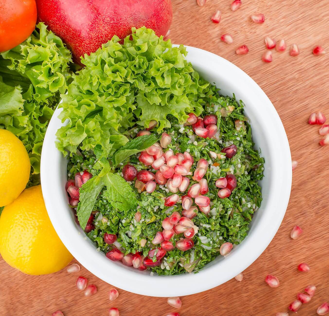 Tabbouleh: Super Fresh Tasty Herb Vegetarian Healthy Food