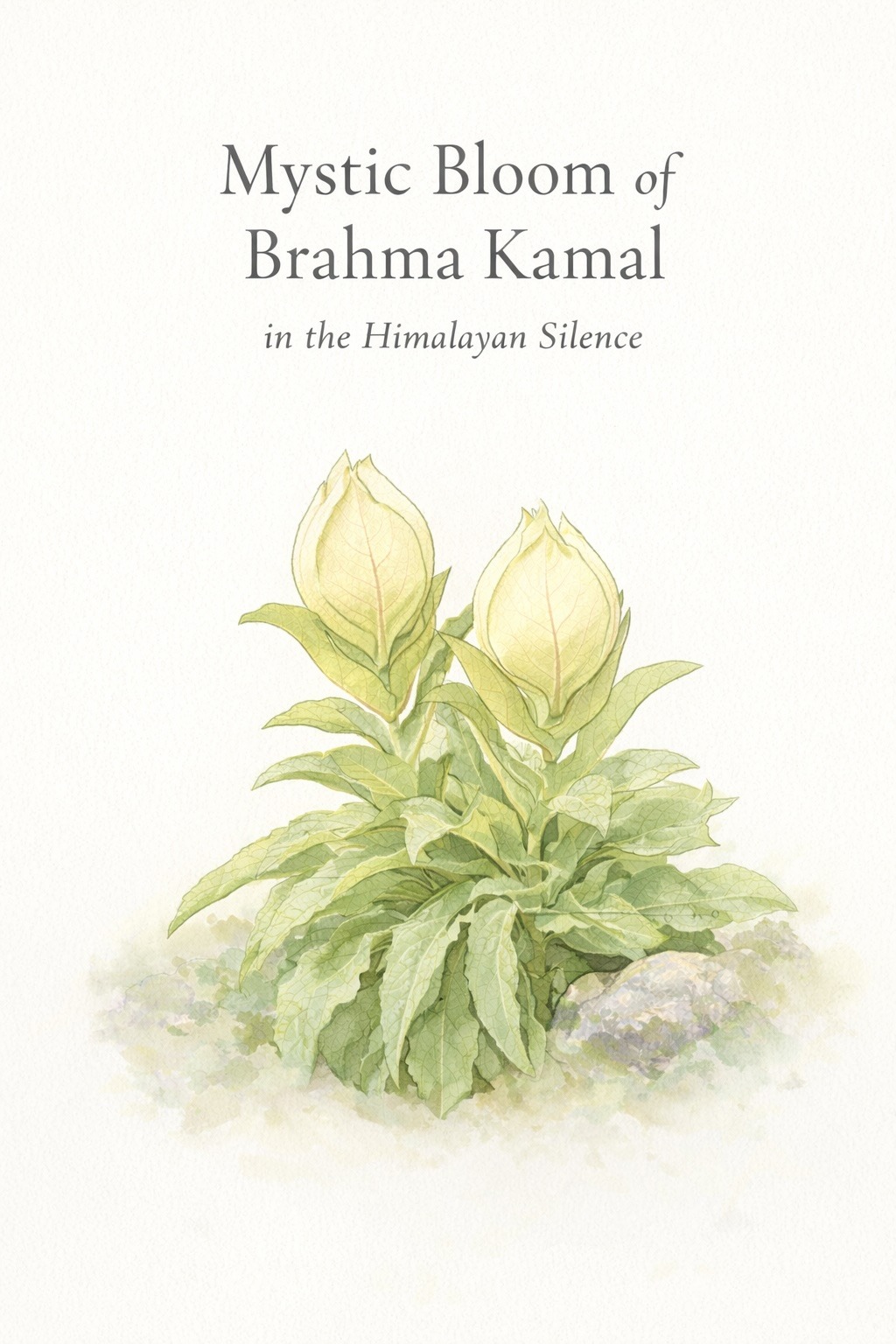 Mystic Bloom of Brahma Kamal in the Himalayan Silence