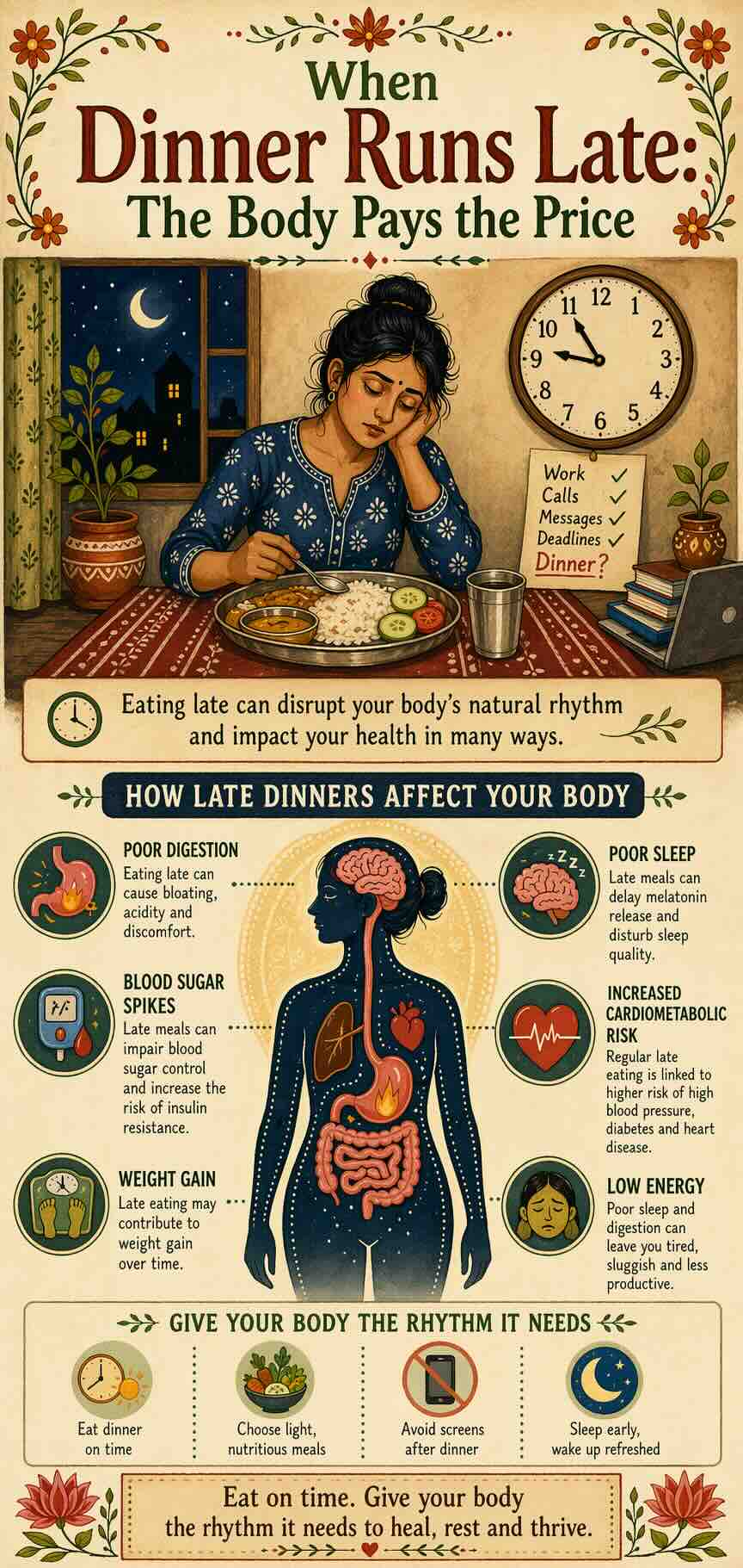 When Dinner Runs Late: The Body Pays the Price