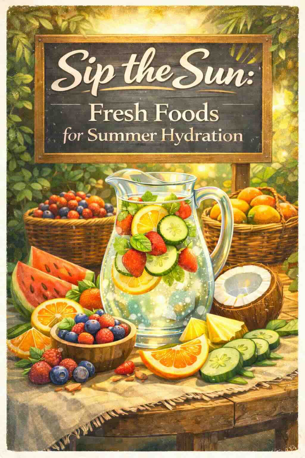 Sip the Sun: Fresh Foods for Summer Hydration