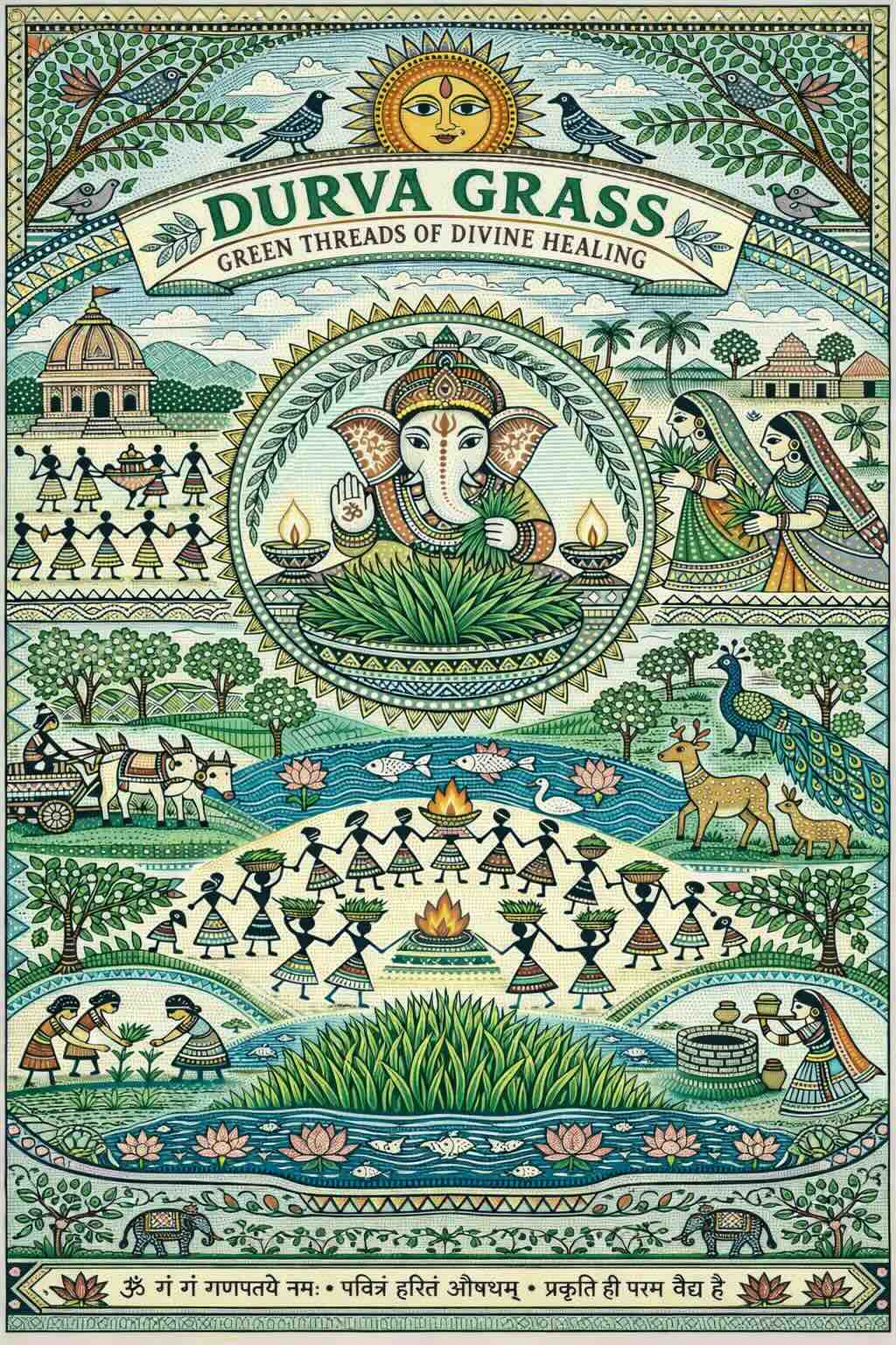 Durva Grass: Green Threads of Divine Healing