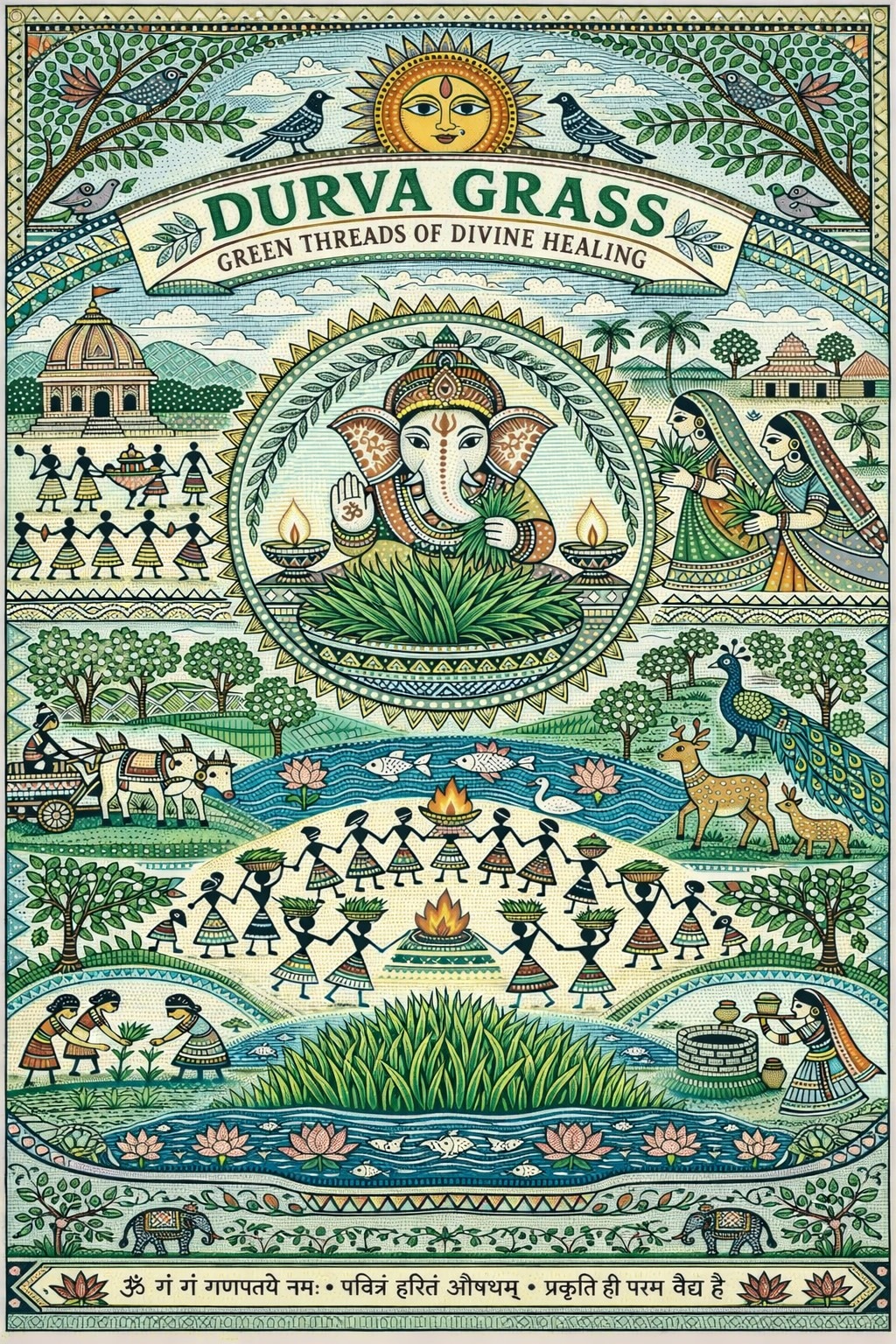 Durva Grass: Green Threads of Divine Healing
