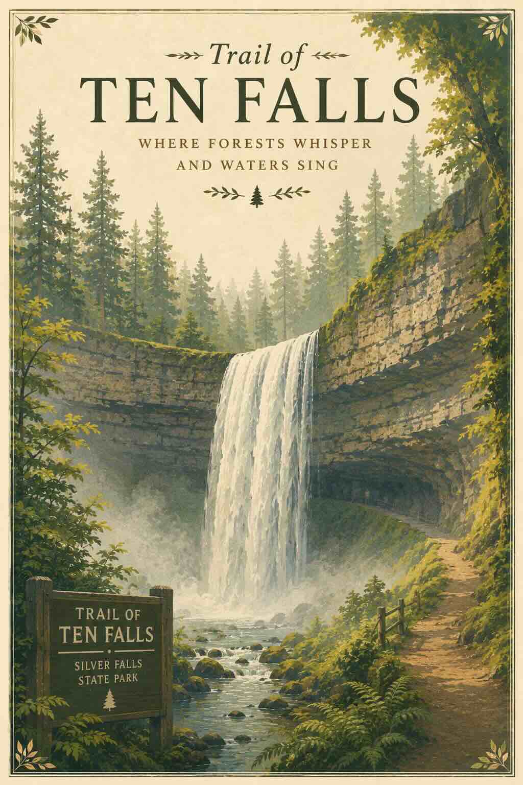 Trail of Ten Falls: Where Forests Whisper and Waters Sing