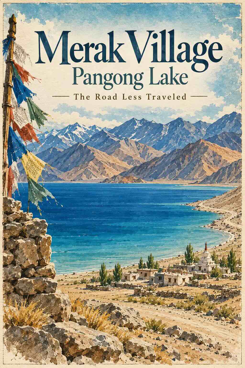 Merak Village Pangong Lake: The Road Less Traveled